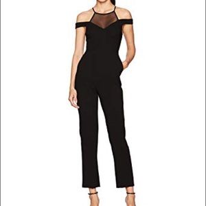 BCBGeneration Halter Off the Shoulder Jumpsuit